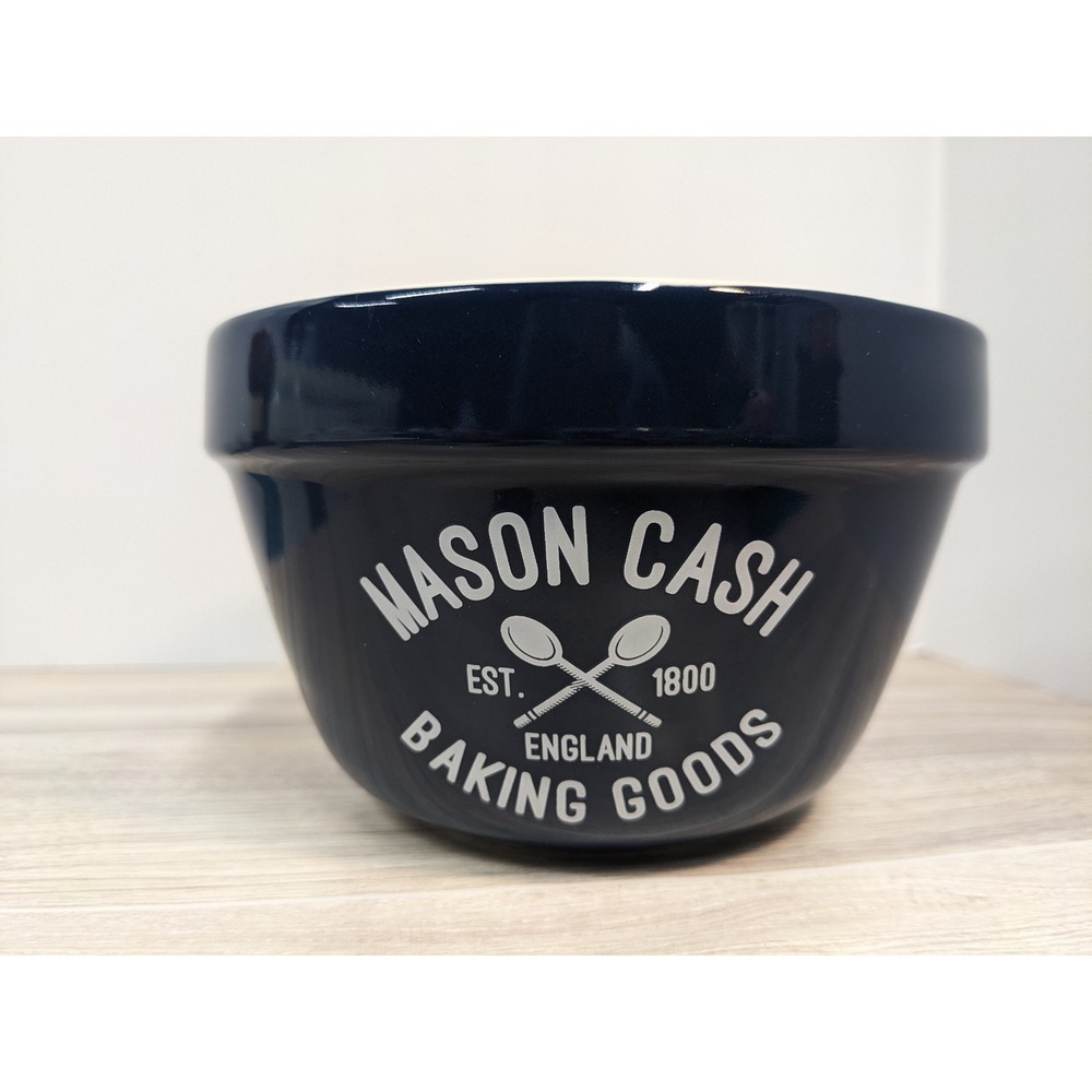 Mason Cash Navy Blue No 42 Mixing Bowl 650ml 22oz Ceramic Baking Goods‎ England